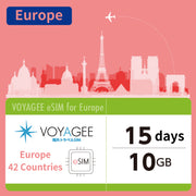 【Europe 42】eSIM 10GB 15days