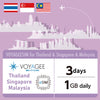 【Thailand & Singapore & Malaysia】eSIM 1GB daily / 3days