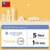 【Taiwan】eSIM 1GB daily / 5days