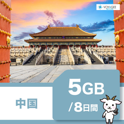 【中国】eSIM8日間/5GB