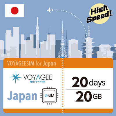 【Japan】eSIM 20GB 20days